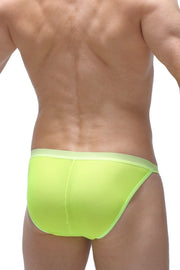 Bikini Plaintel Net Neon Yellow