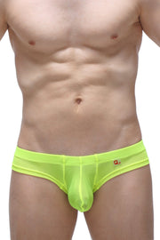 Mini Boxer Cheeky Net Neon Yellow