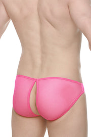 Bikini Poncy Mesh Neon Pink