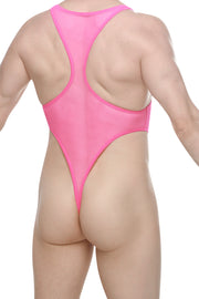 Bodythong Journy Mesh Neon Pink