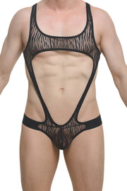 Bodythong Oze Lace Savane Black