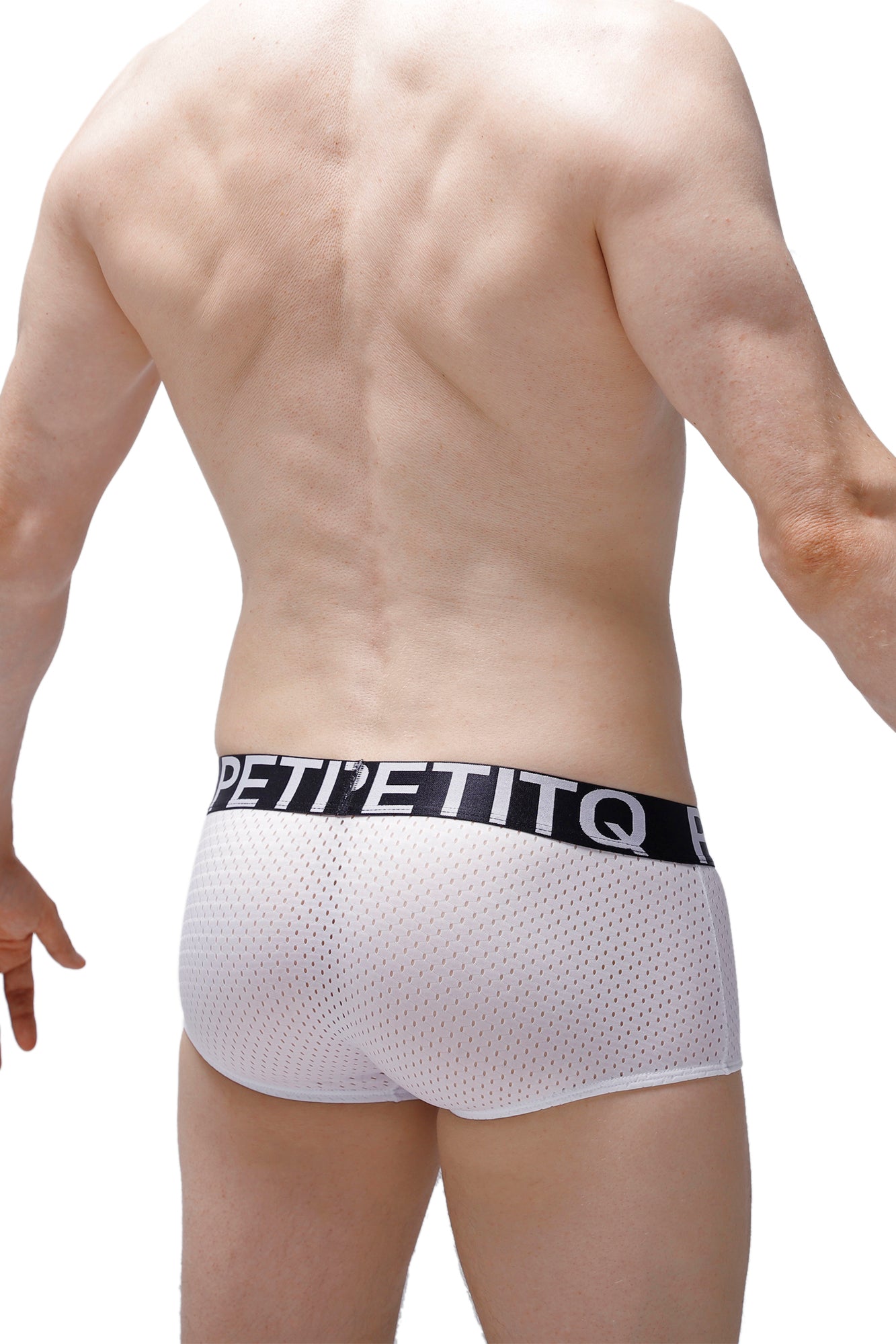 Boxer Double Pouch Bee White – PetitQ Underwear, Men's Sexy