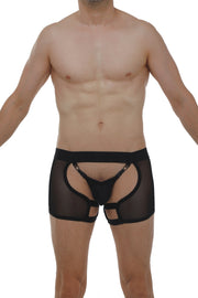 Boxer String Garter Angy Net Black