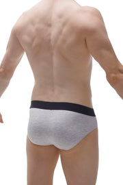 Brief Double Pouch Gray