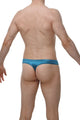 Cheeky Thong Satin Teal
