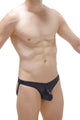 Jockstring Zipper Wet Black