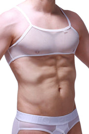 Micro Tank Top Mesh White