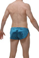 Shorts Snap Satin Teal
