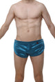 Shorts Snap Satin Teal